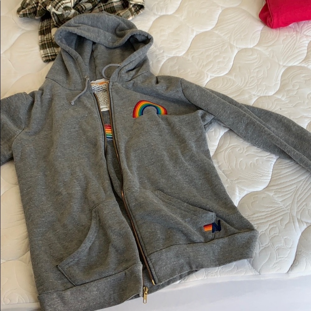 Aviator Nation Rainbow Hoodie